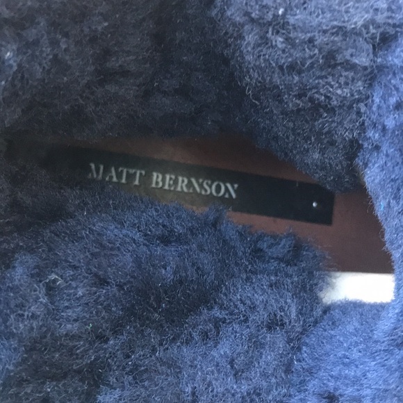 Matt Bernson Women’s Navy Blue Tundra Shearling Lined Moto Mid Boot size 8.5 - Picture 11 of 16